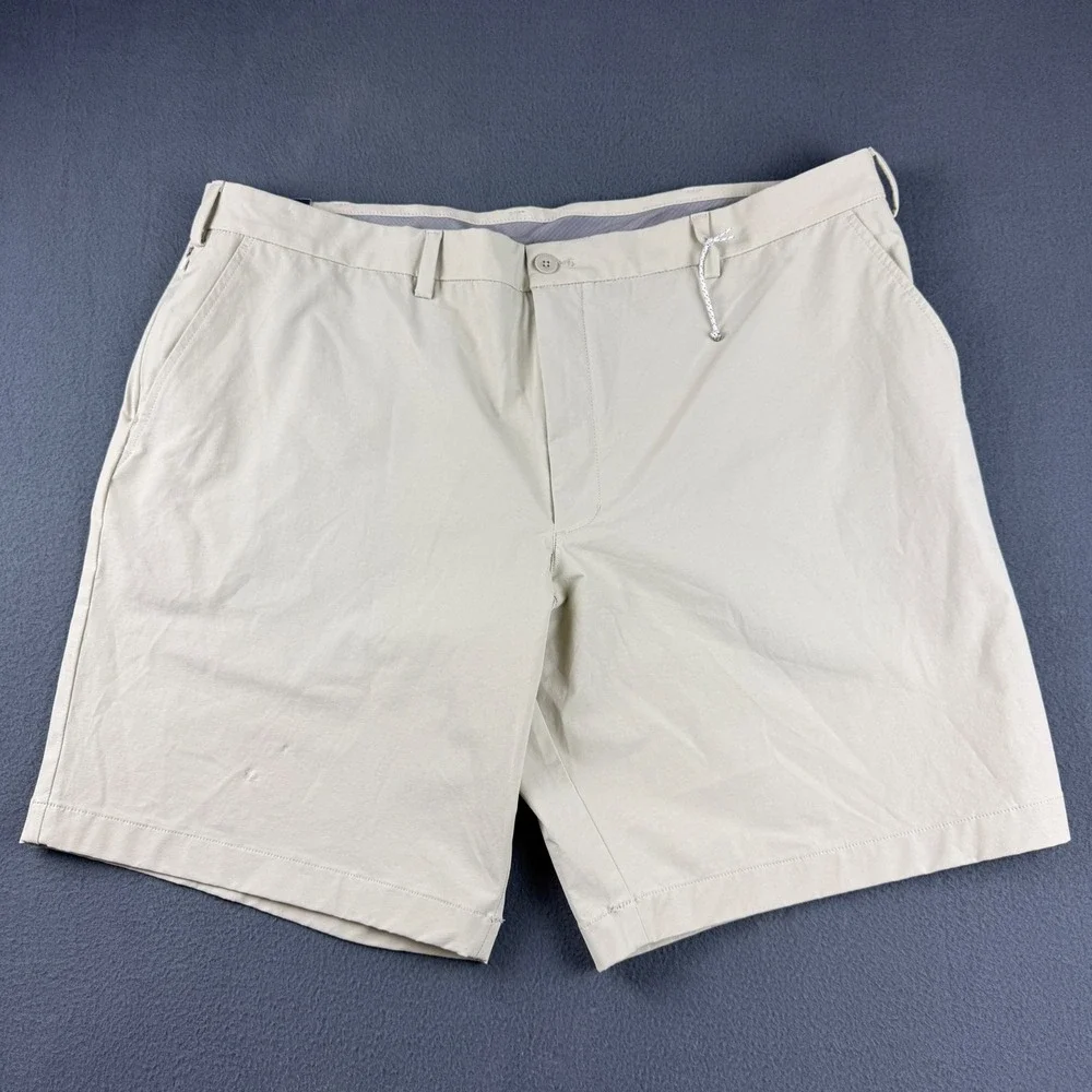 Vineyard Vines Shorts Men's 44B Beige On-The-Go OTG Technical Stretch Golf Chino